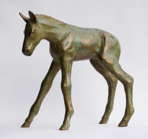 Foal, bronze, edition 8, 20x10x20cm