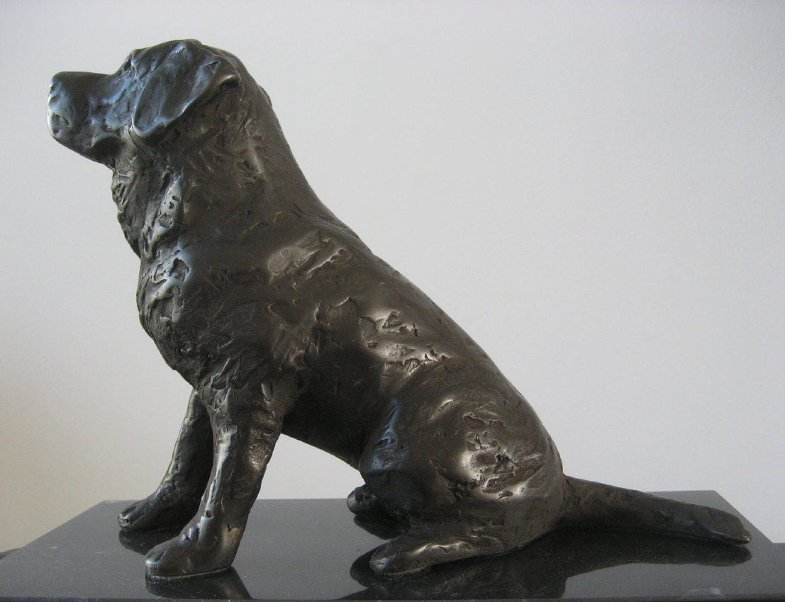 Labrador, Baro, brons, 18cm hoog, opdracht