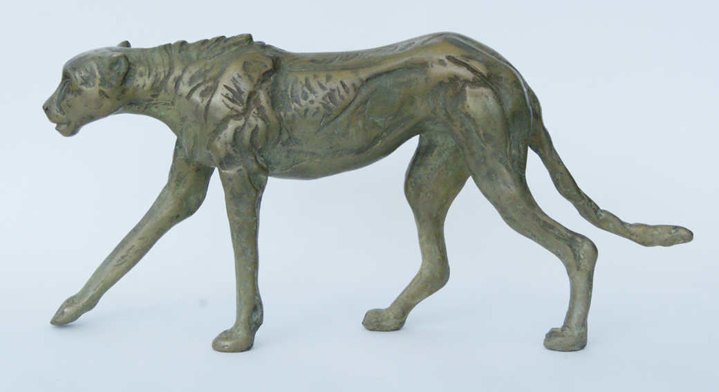 Cheeta, brons, oplage 8, 18cm lang, beschikbaar