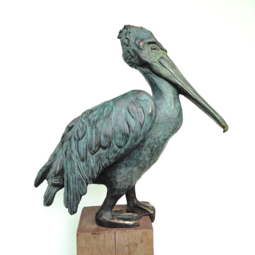 Pelican, bronze, edition 8, 40x18x41cm