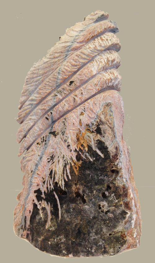Pelikan, portret, reliëf, marmer, Rückseite 29x13x40cm